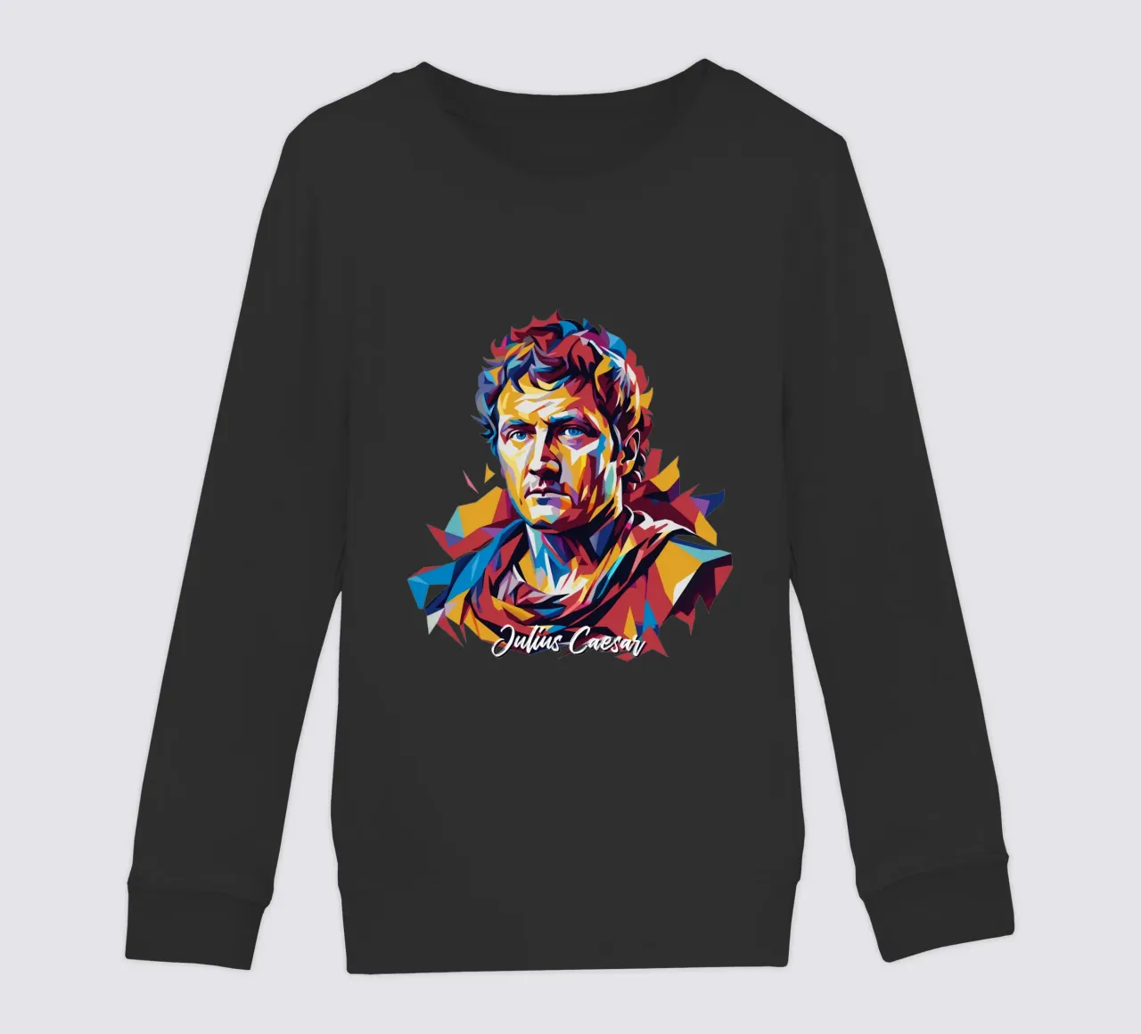 Julius Caesar WPAP Pop Art felpa bambino da vectorartnesia