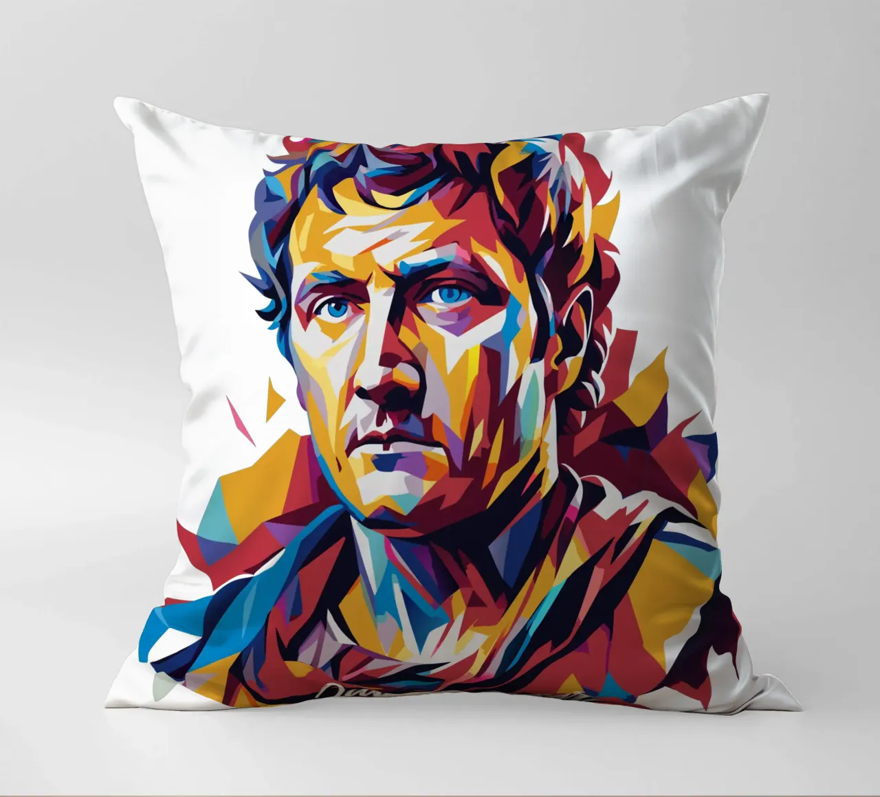 Julius Caesar WPAP Pop Art cuscino da vectorartnesia
