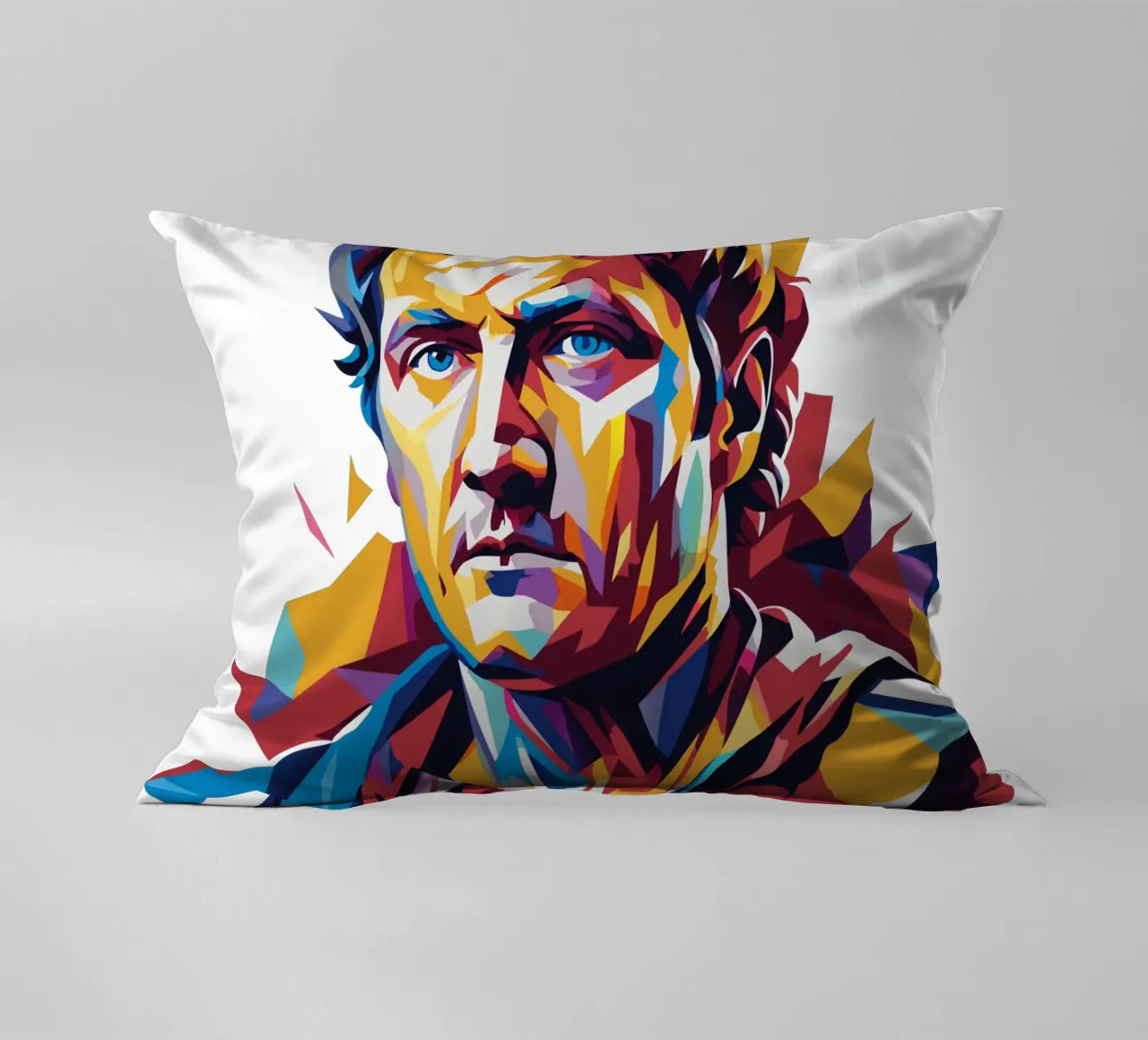 Julius Caesar WPAP Pop Art cuscino da vectorartnesia