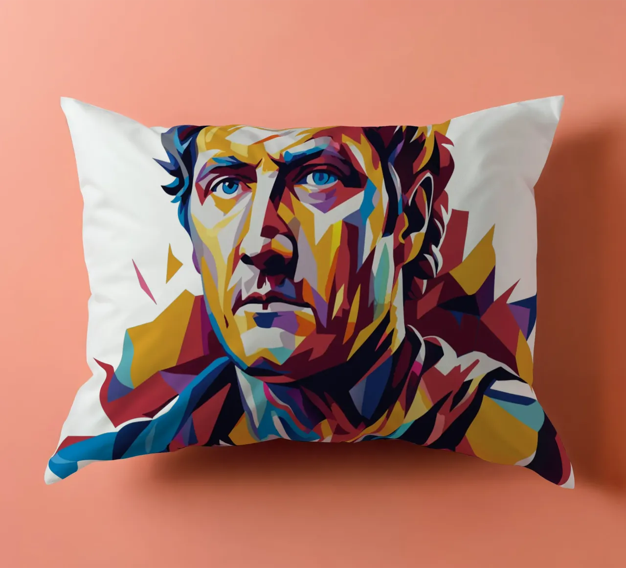 Julius Caesar WPAP Pop Art cuscino da vectorartnesia