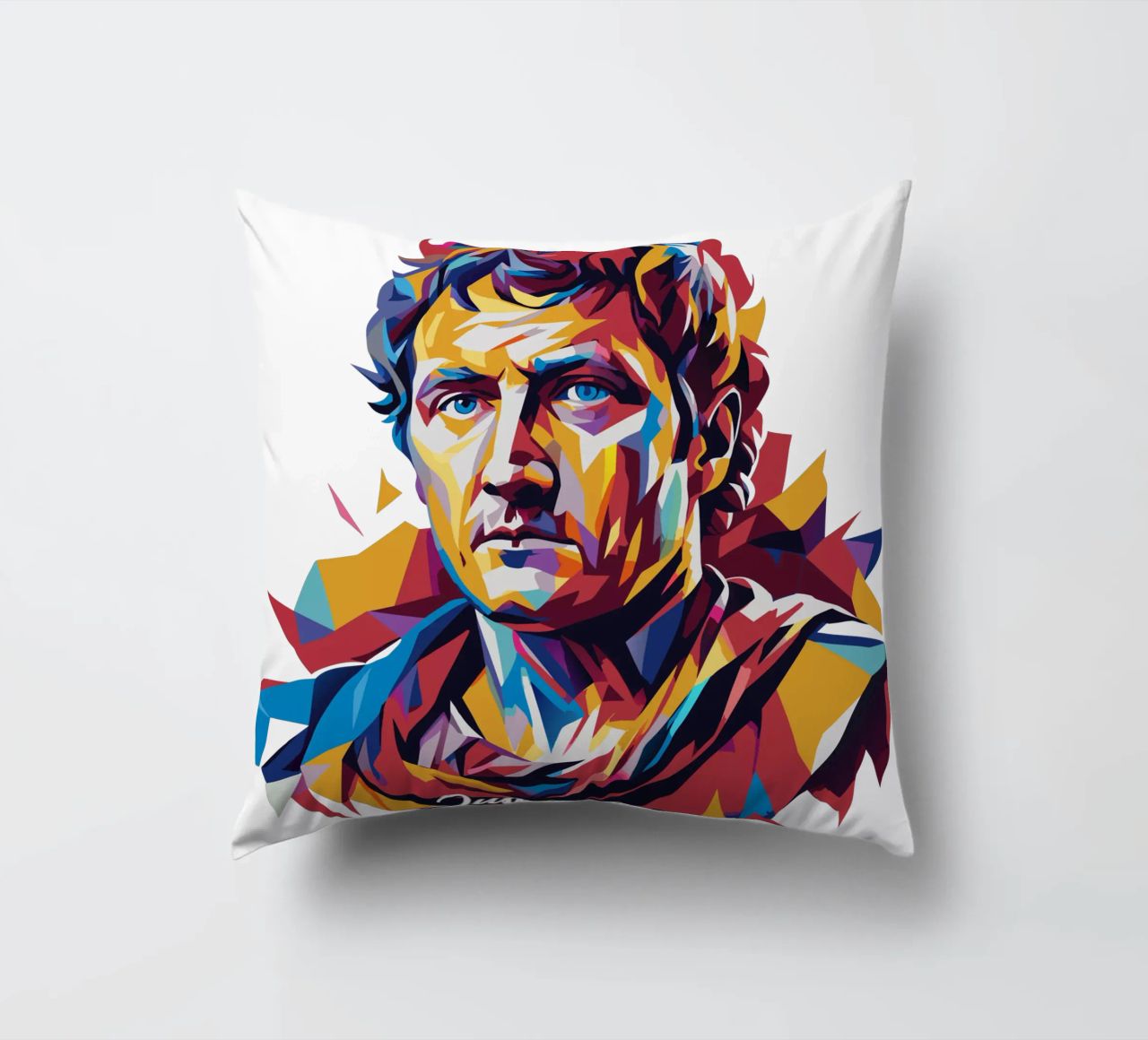 Julius Caesar WPAP Pop Art cuscino da vectorartnesia