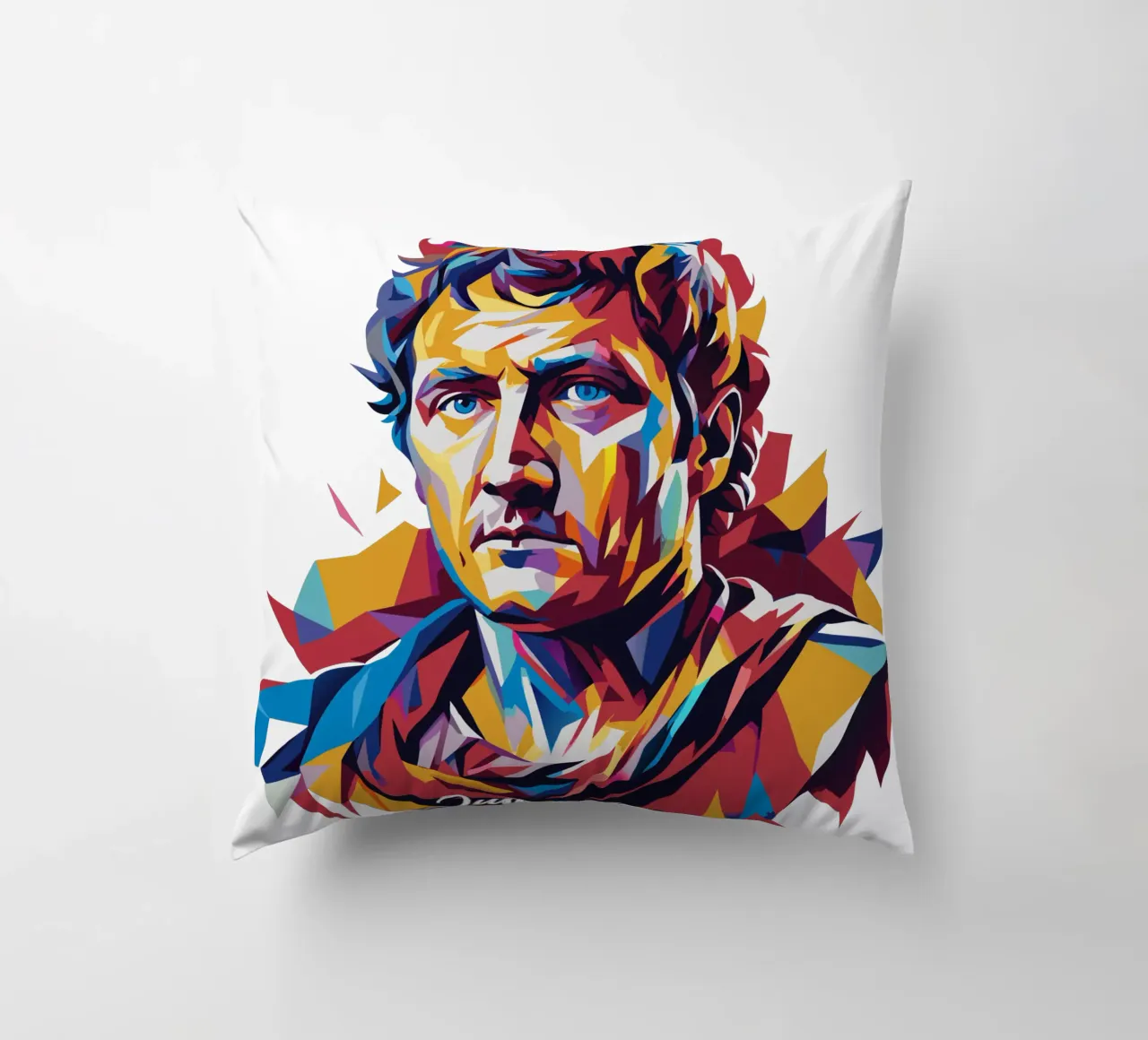 Julius Caesar WPAP Pop Art cuscino da vectorartnesia