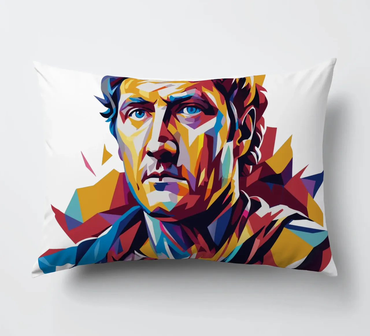 Julius Caesar WPAP Pop Art cuscino da vectorartnesia