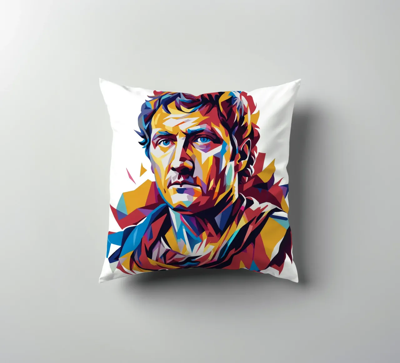 Julius Caesar WPAP Pop Art cuscino da vectorartnesia