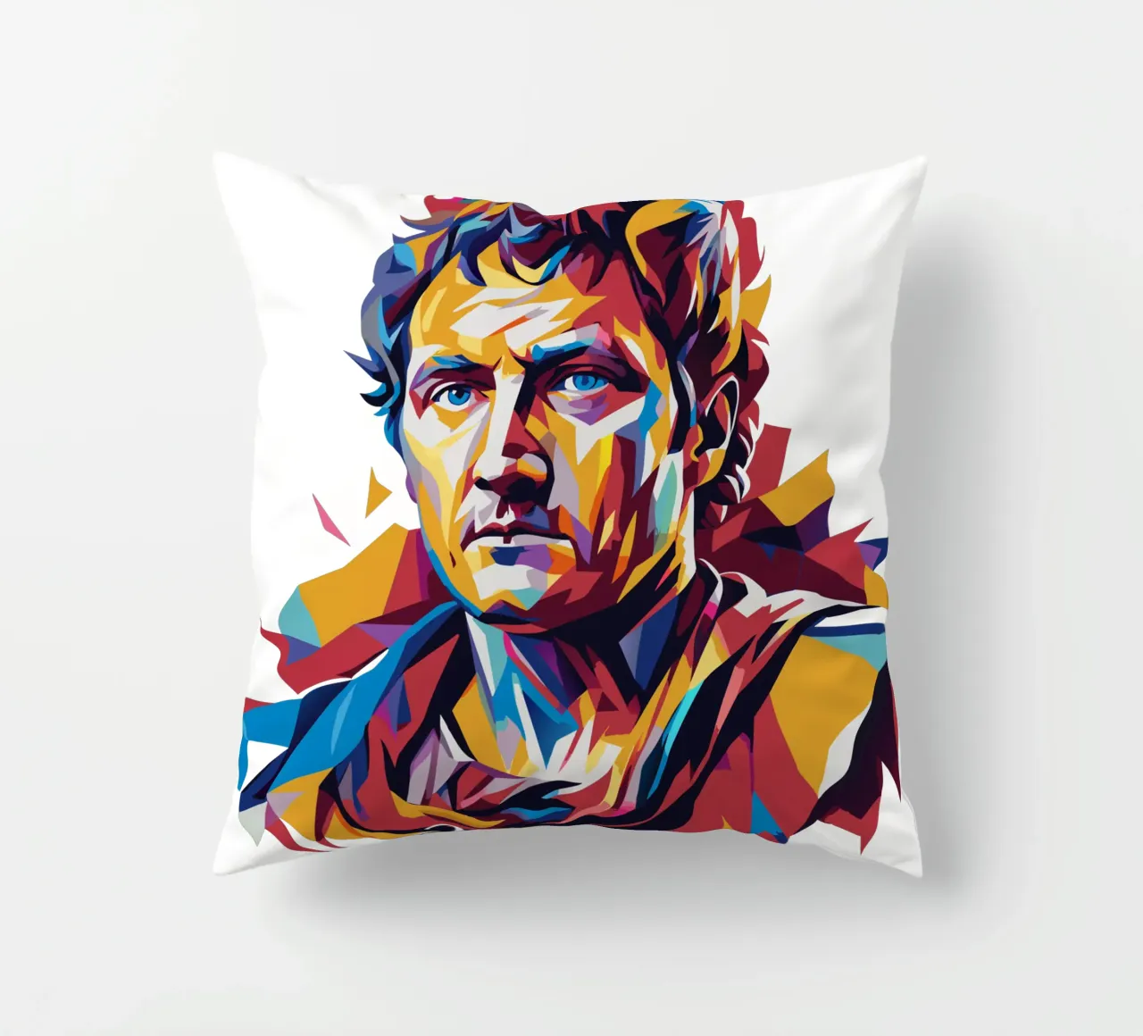 Julius Caesar WPAP Pop Art cuscino da vectorartnesia