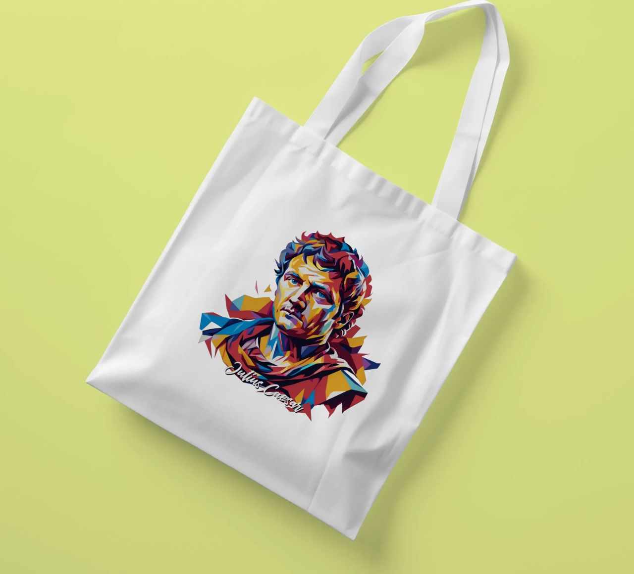 Julius Caesar WPAP Pop Art borsa in juta da vectorartnesia