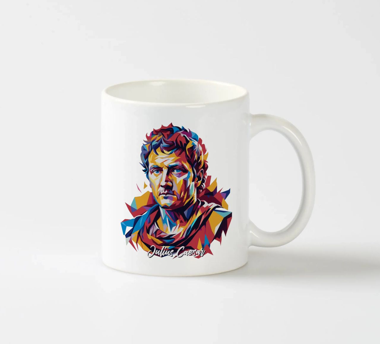 Julius Caesar WPAP Pop Art tazza in ceramica da vectorartnesia