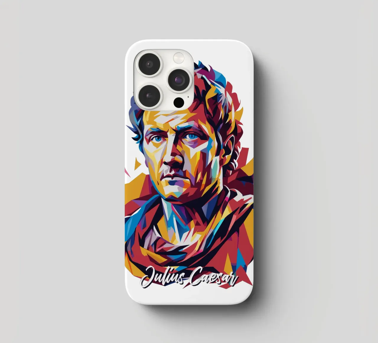 Julius Caesar WPAP Pop Art cover iphone da vectorartnesia