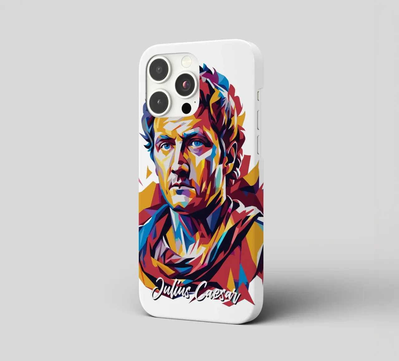 Julius Caesar WPAP Pop Art cover iphone da vectorartnesia