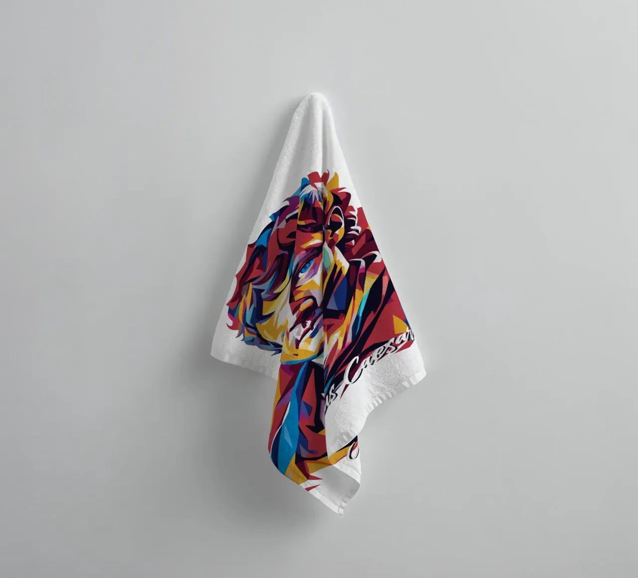 Julius Caesar WPAP Pop Art asciugamano da bagno da vectorartnesia