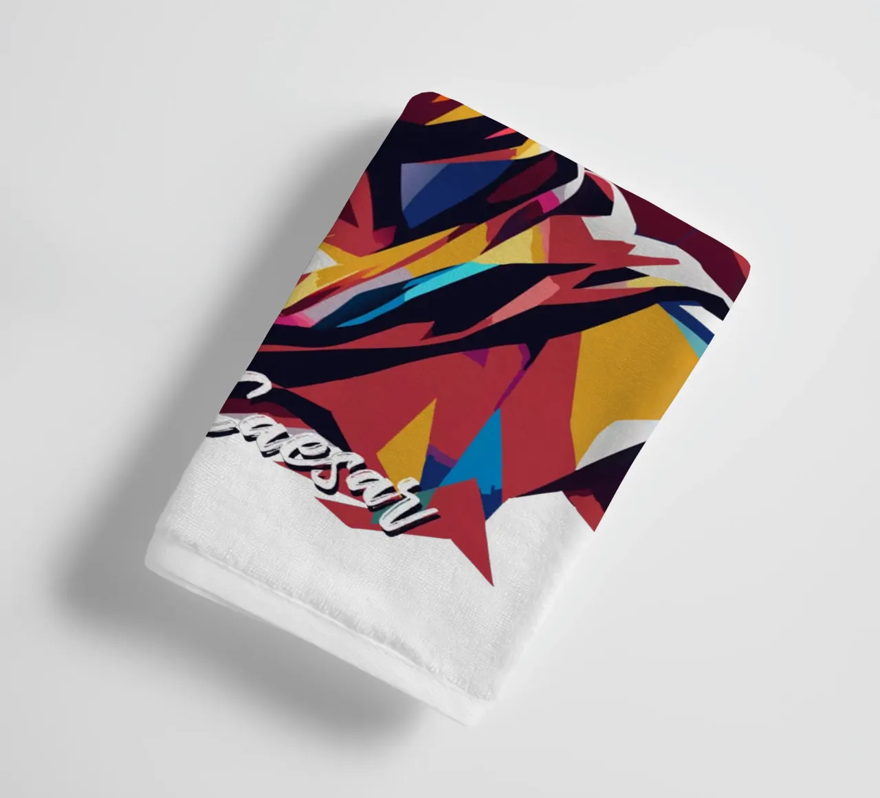 Julius Caesar WPAP Pop Art towel by vectorartnesia