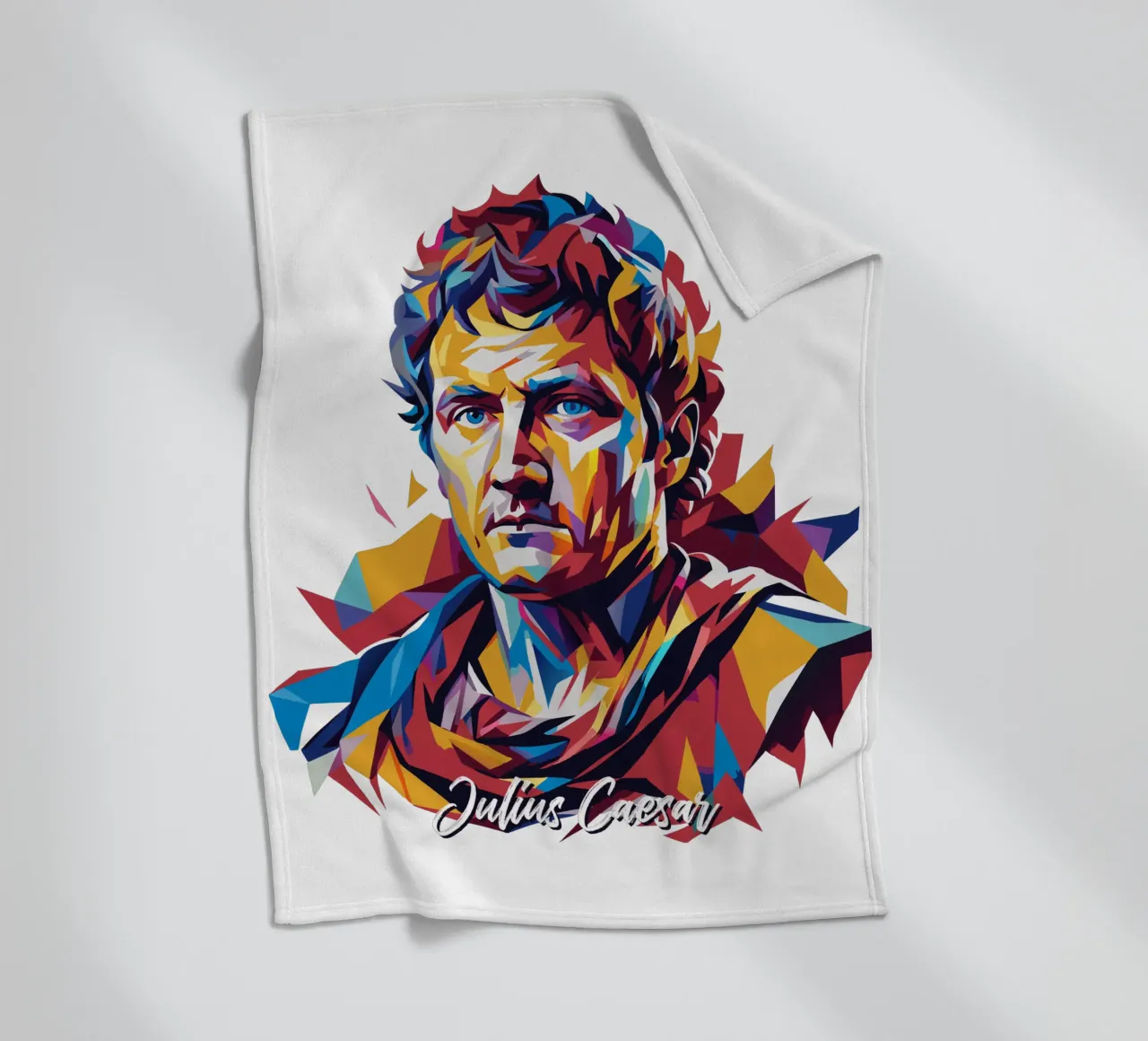 Julius Caesar WPAP Pop Art coperta in pile da vectorartnesia