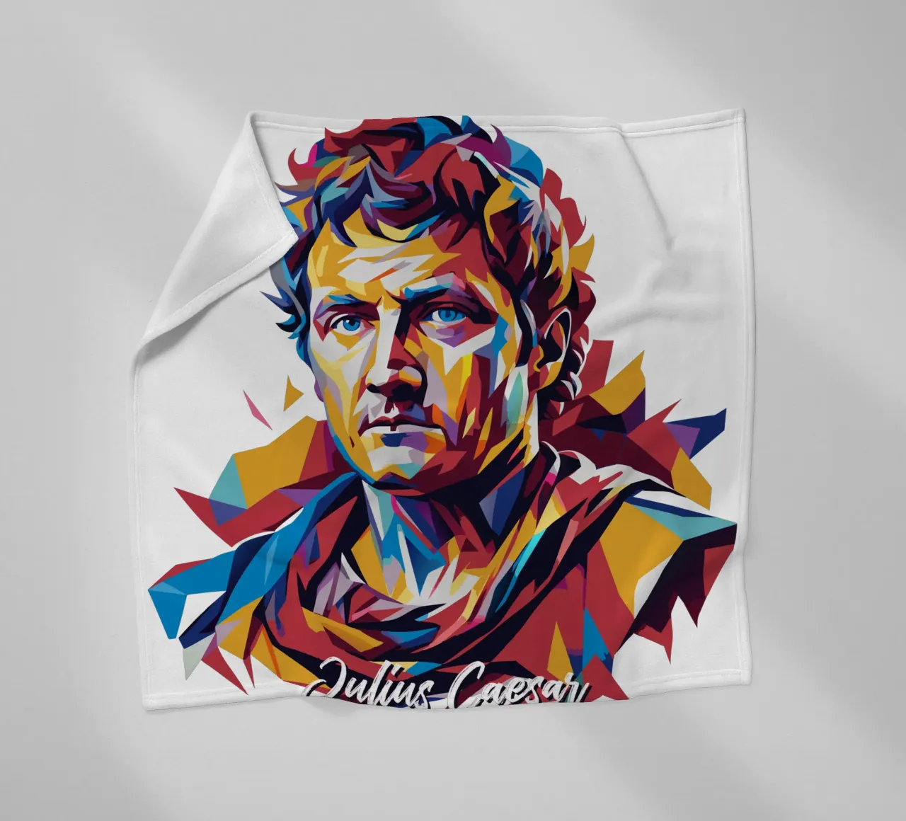 Julius Caesar WPAP Pop Art coperta in pile da vectorartnesia
