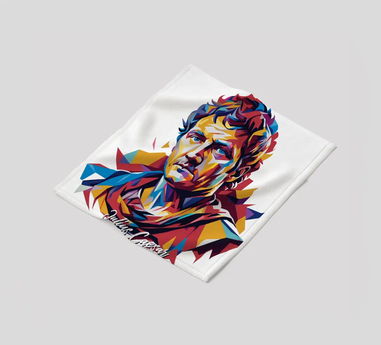 Julius Caesar WPAP Pop Art coperta in pile da vectorartnesia