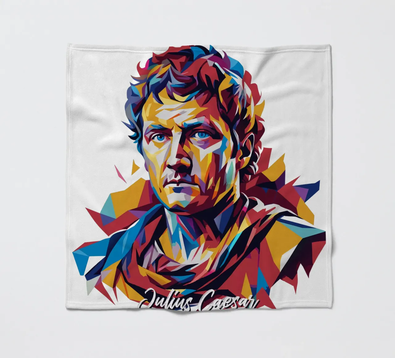 Julius Caesar WPAP Pop Art coperta in pile da vectorartnesia