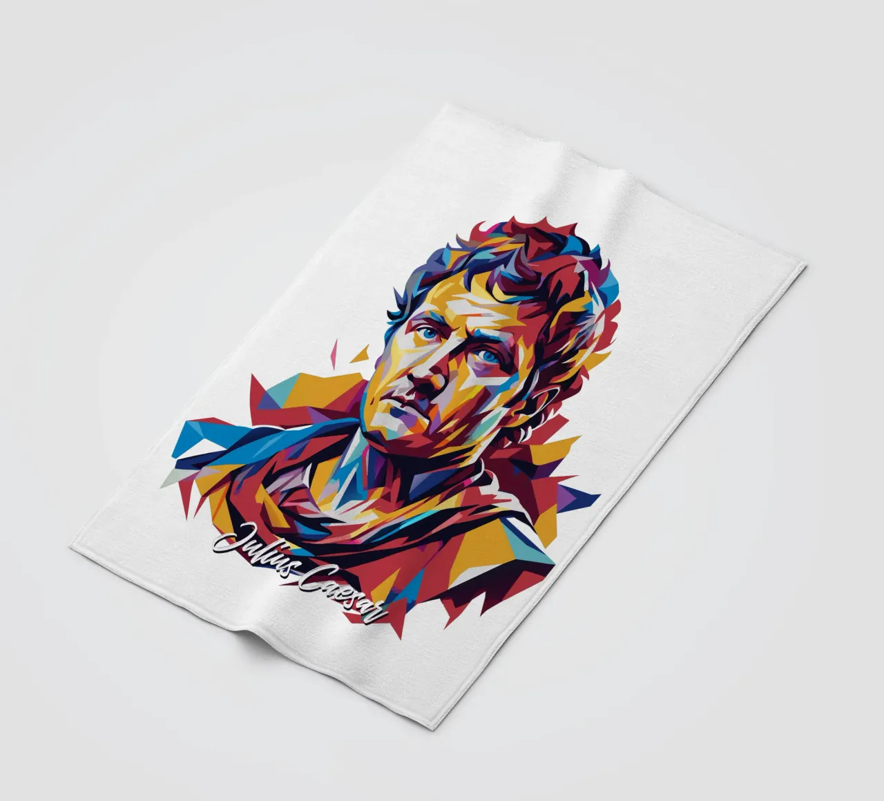 Julius Caesar WPAP Pop Art coperta in pile da vectorartnesia