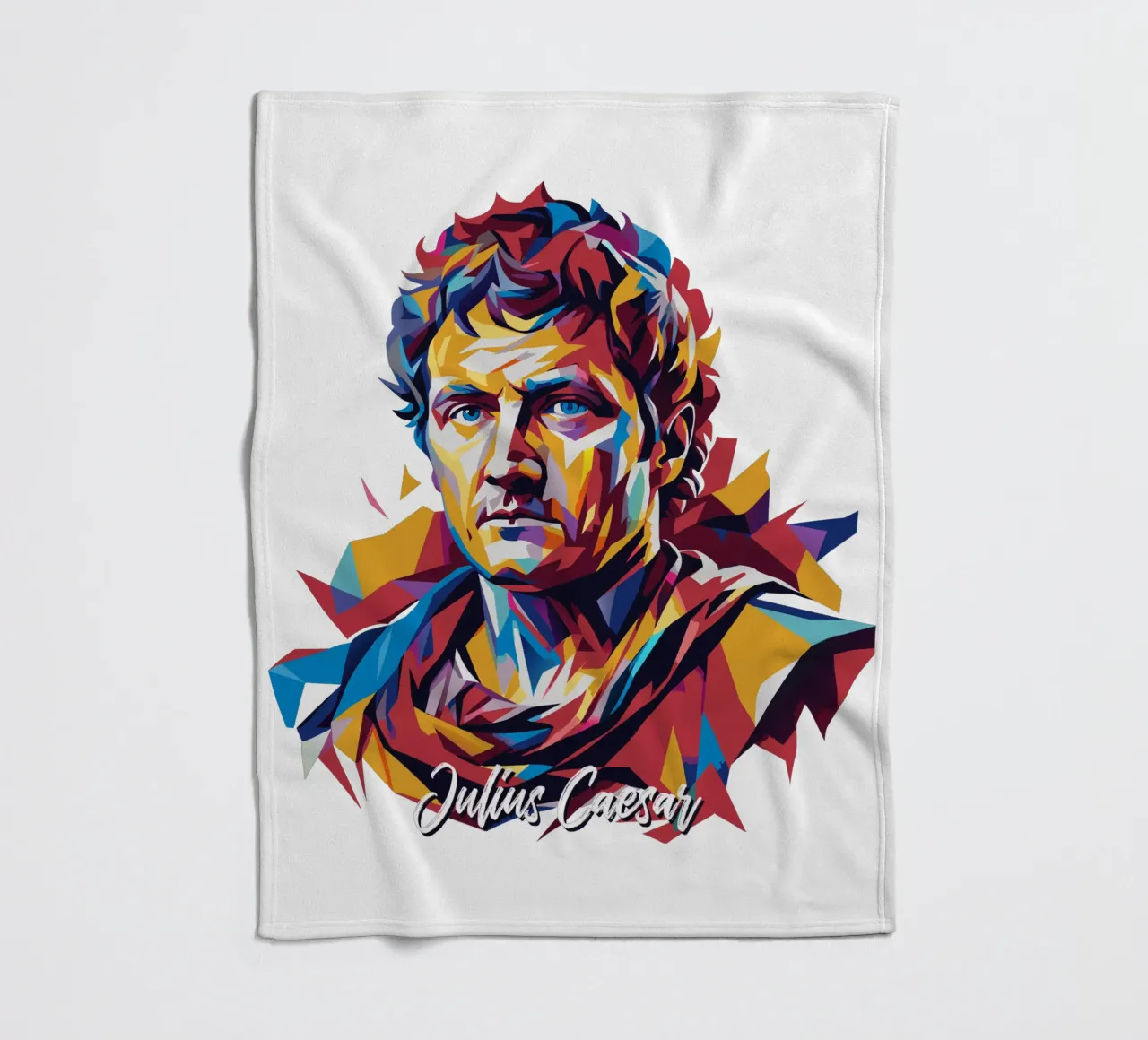 Julius Caesar WPAP Pop Art coperta in pile da vectorartnesia