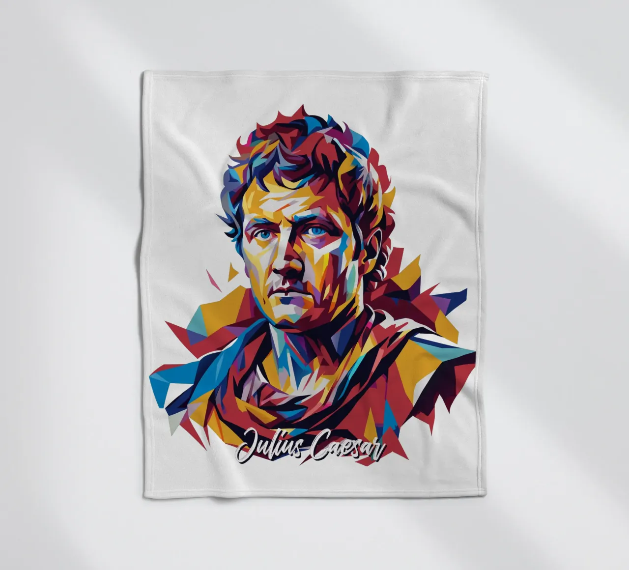 Julius Caesar WPAP Pop Art manta de franela de vectorartnesia