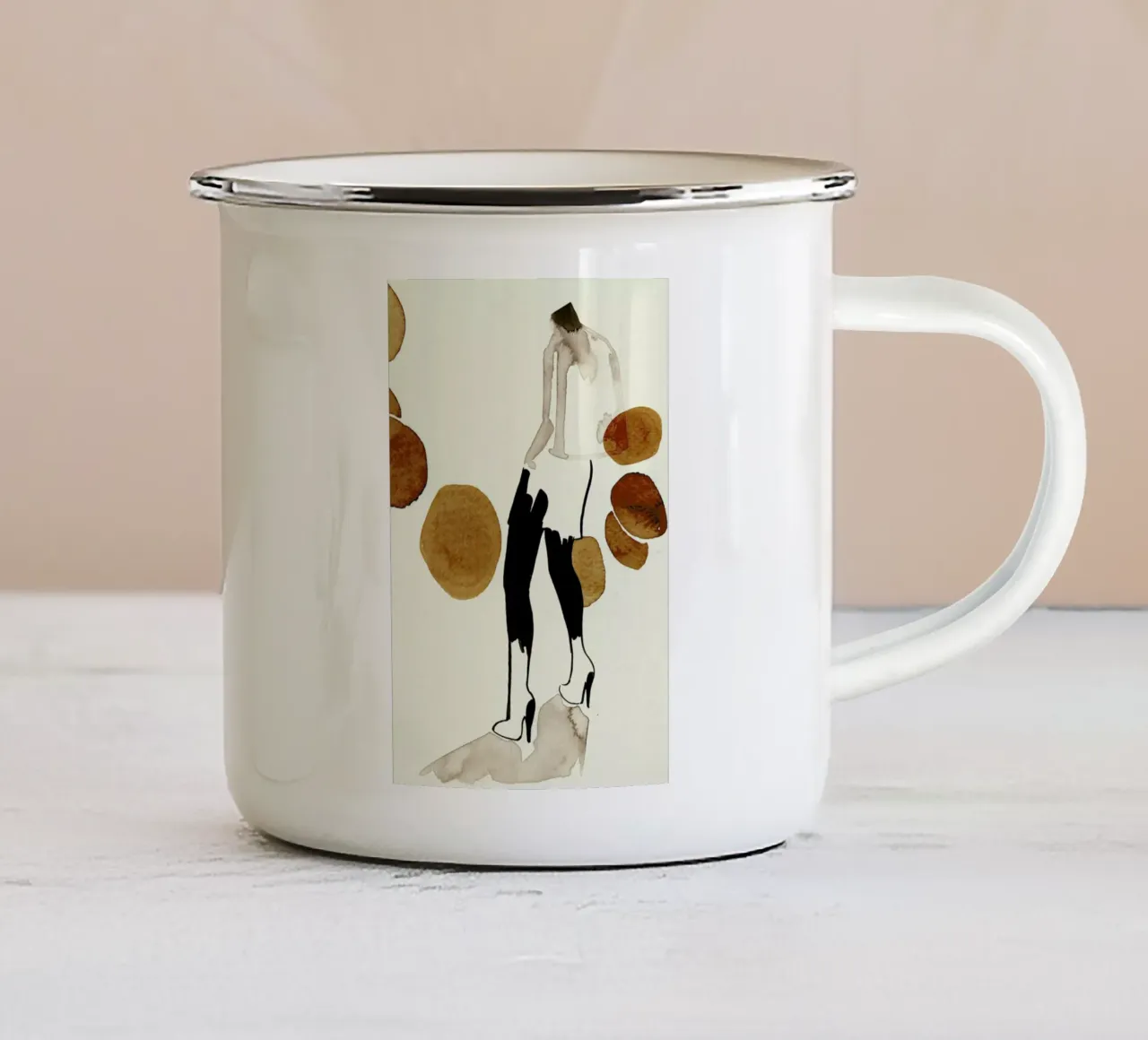 Silhouette 01 tazza in smalto da Ekaterina Koroleva