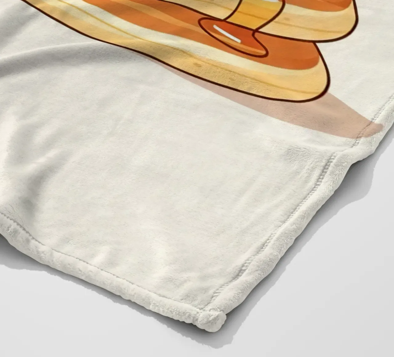 Pfannkuchenstapel mit Sirup Fleecedecke von FlatPrint Studio