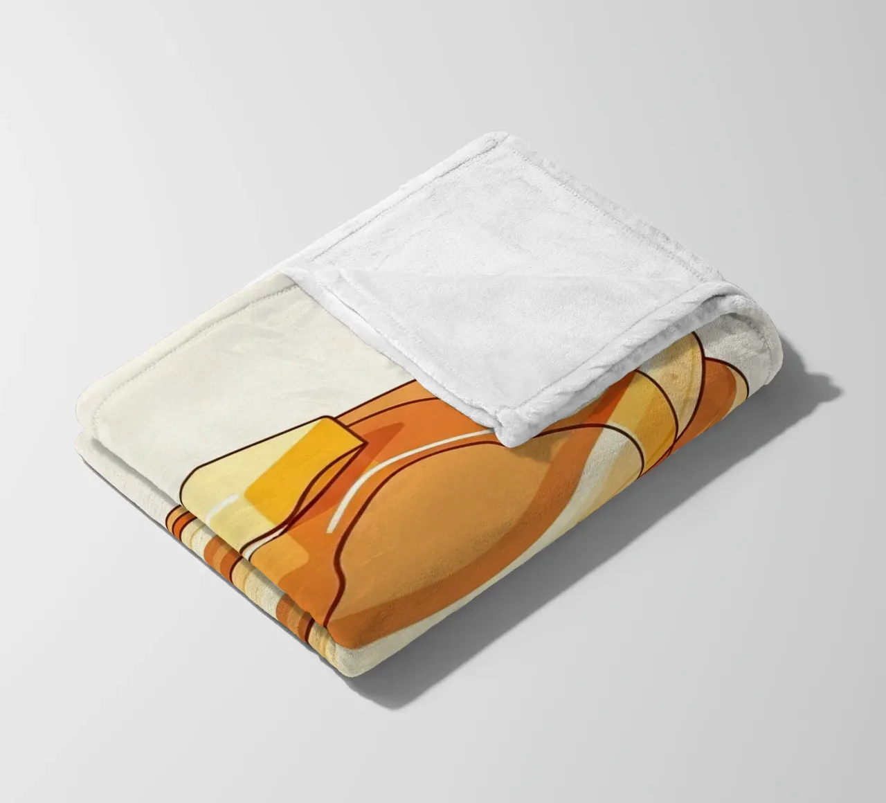 Pfannkuchenstapel mit Sirup Fleecedecke von FlatPrint Studio