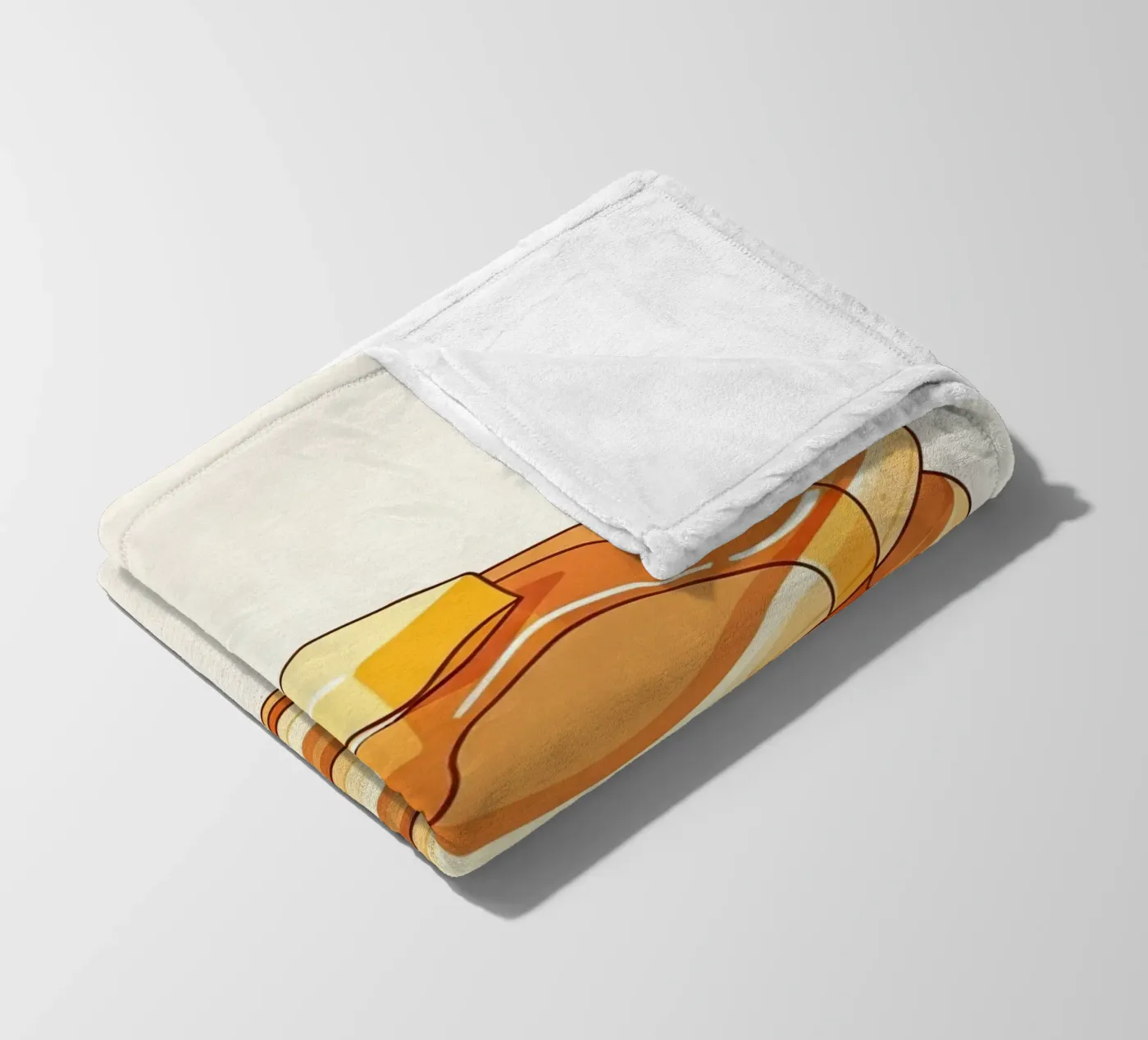 Pancake Stack with Syrup fleecedeken van FlatPrint Studio