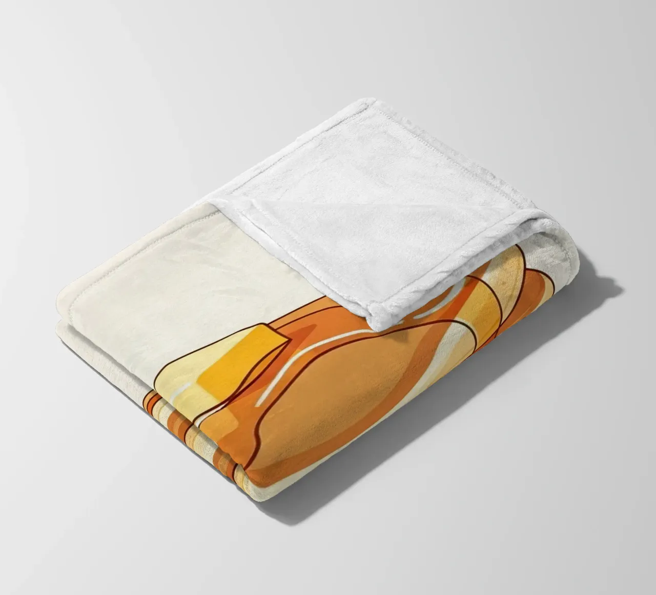 Pfannkuchenstapel mit Sirup Fleecedecke von FlatPrint Studio