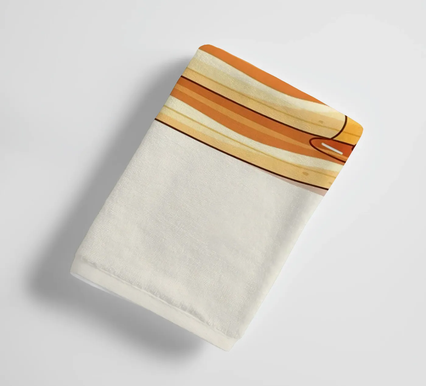 Pannenkoekenstapel met stroop badhanddoek van FlatPrint Studio