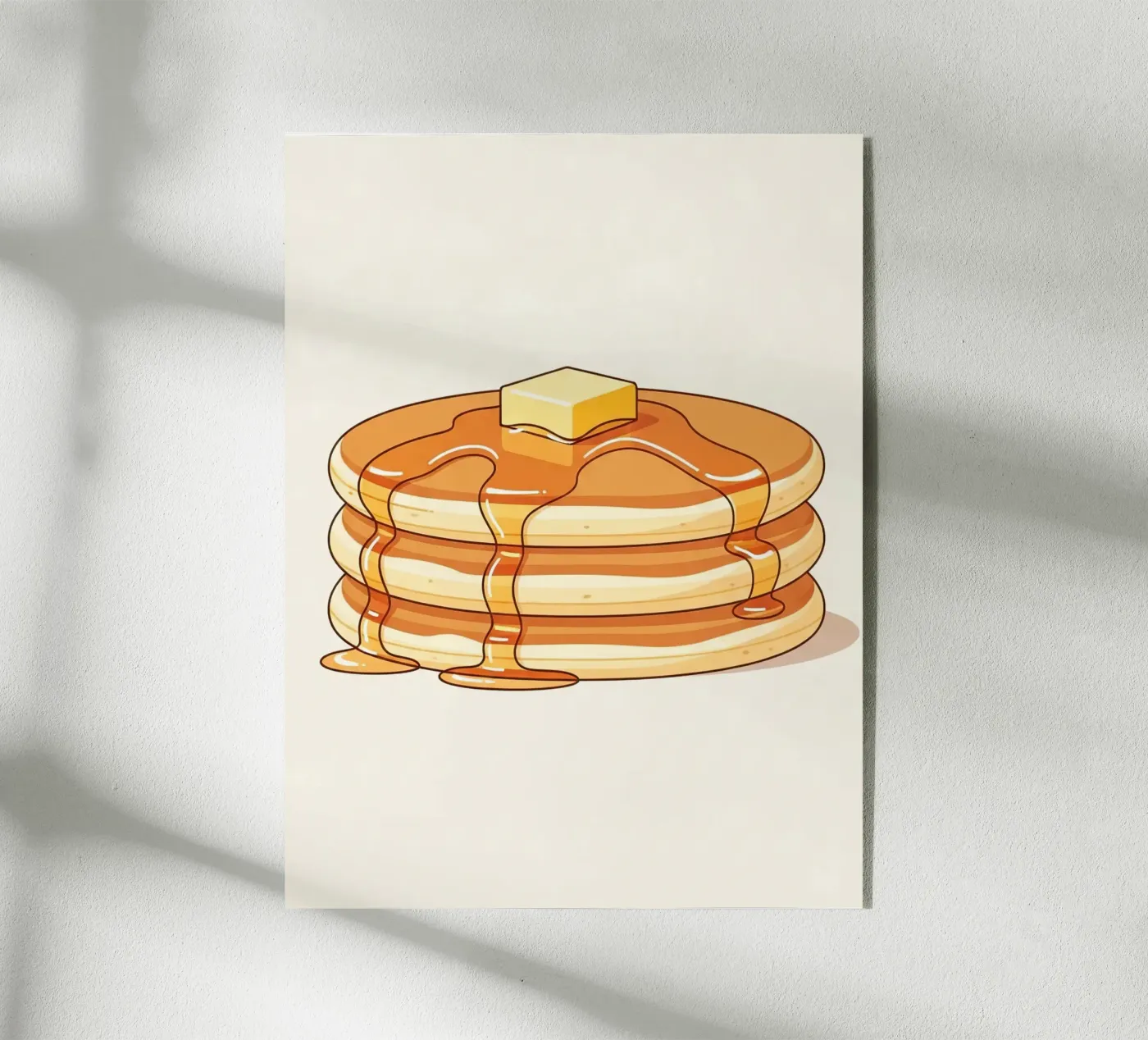 Tortino di pancake con sciroppo plexiglass da FlatPrint Studio