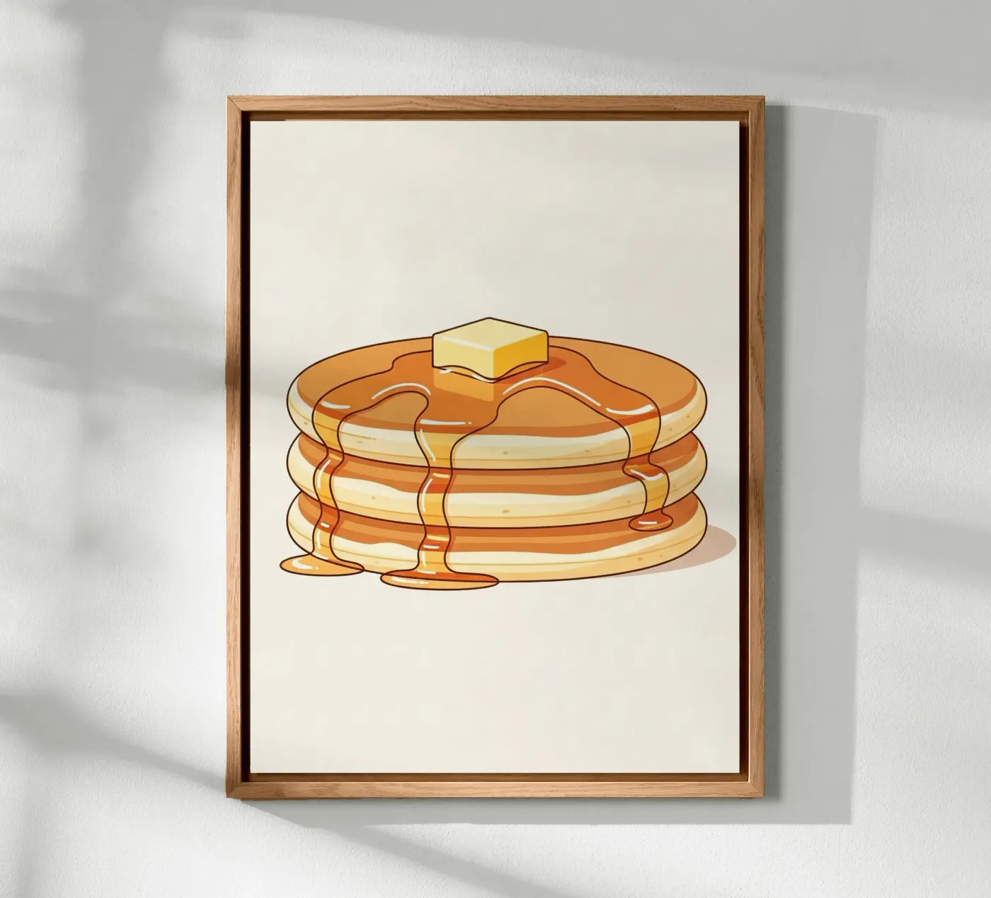 Tortino di pancake con sciroppo alluminio dibond da FlatPrint Studio
