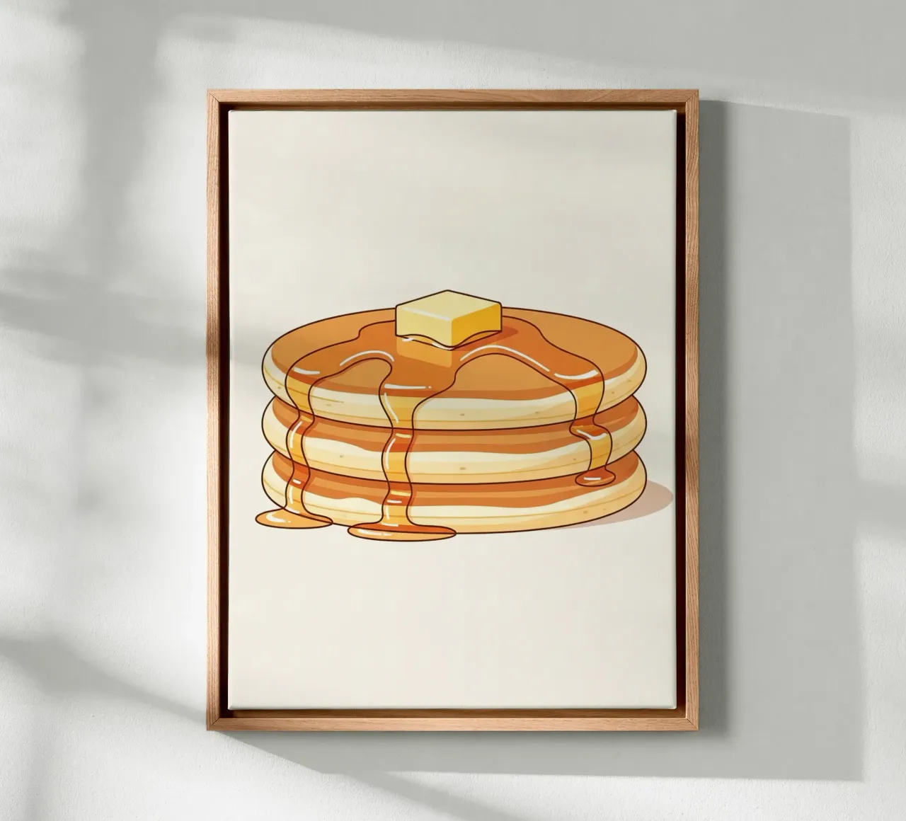 Pancake Stack with Syrup tela da FlatPrint Studio
