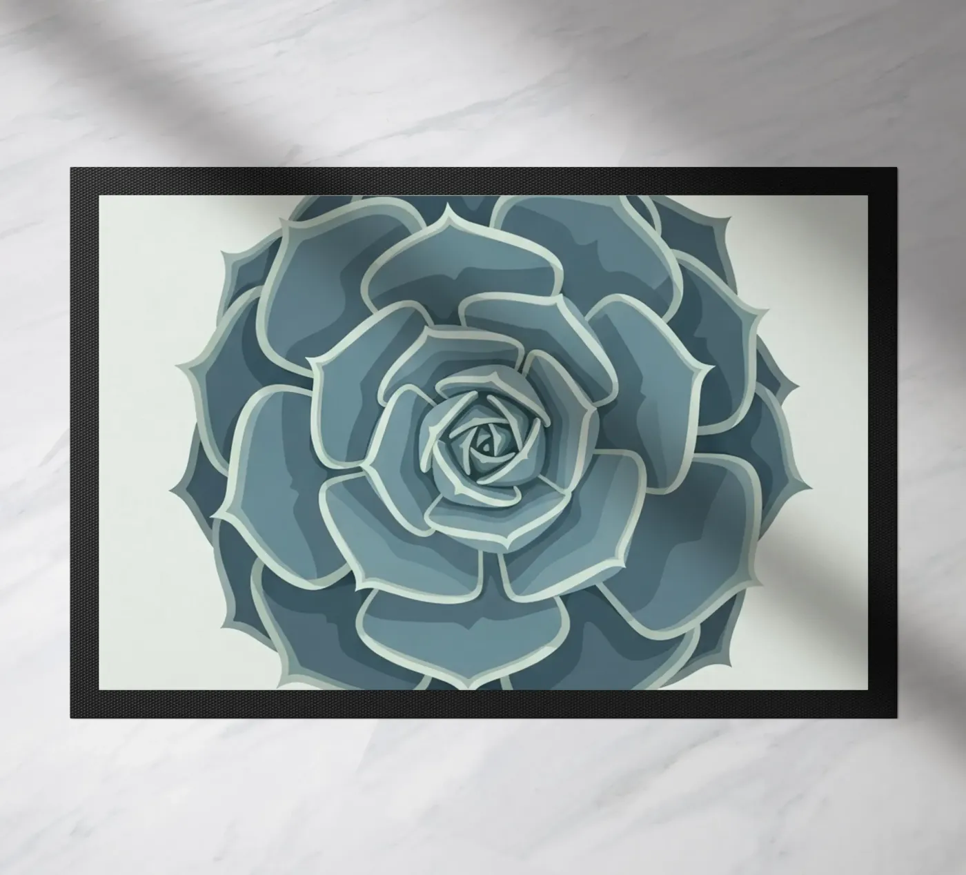 Rosetta succulenta blu zerbino da FlatPrint Studio