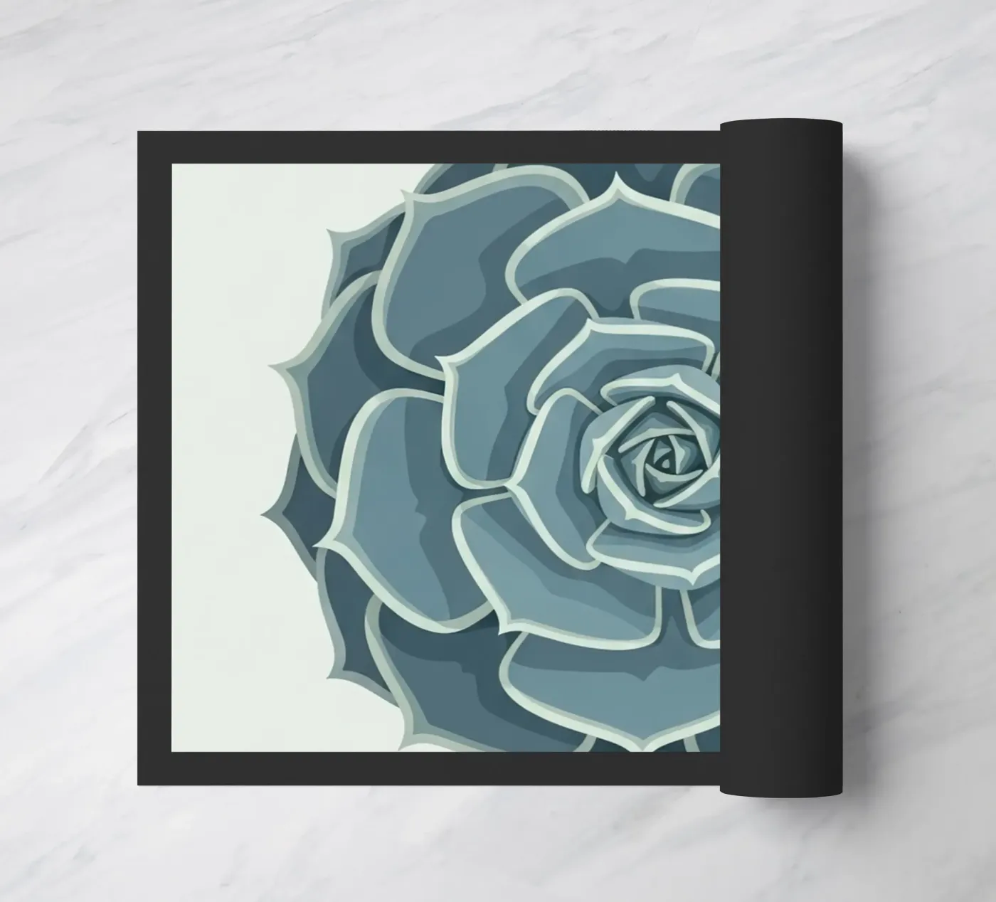 Rosetta succulenta blu zerbino da FlatPrint Studio