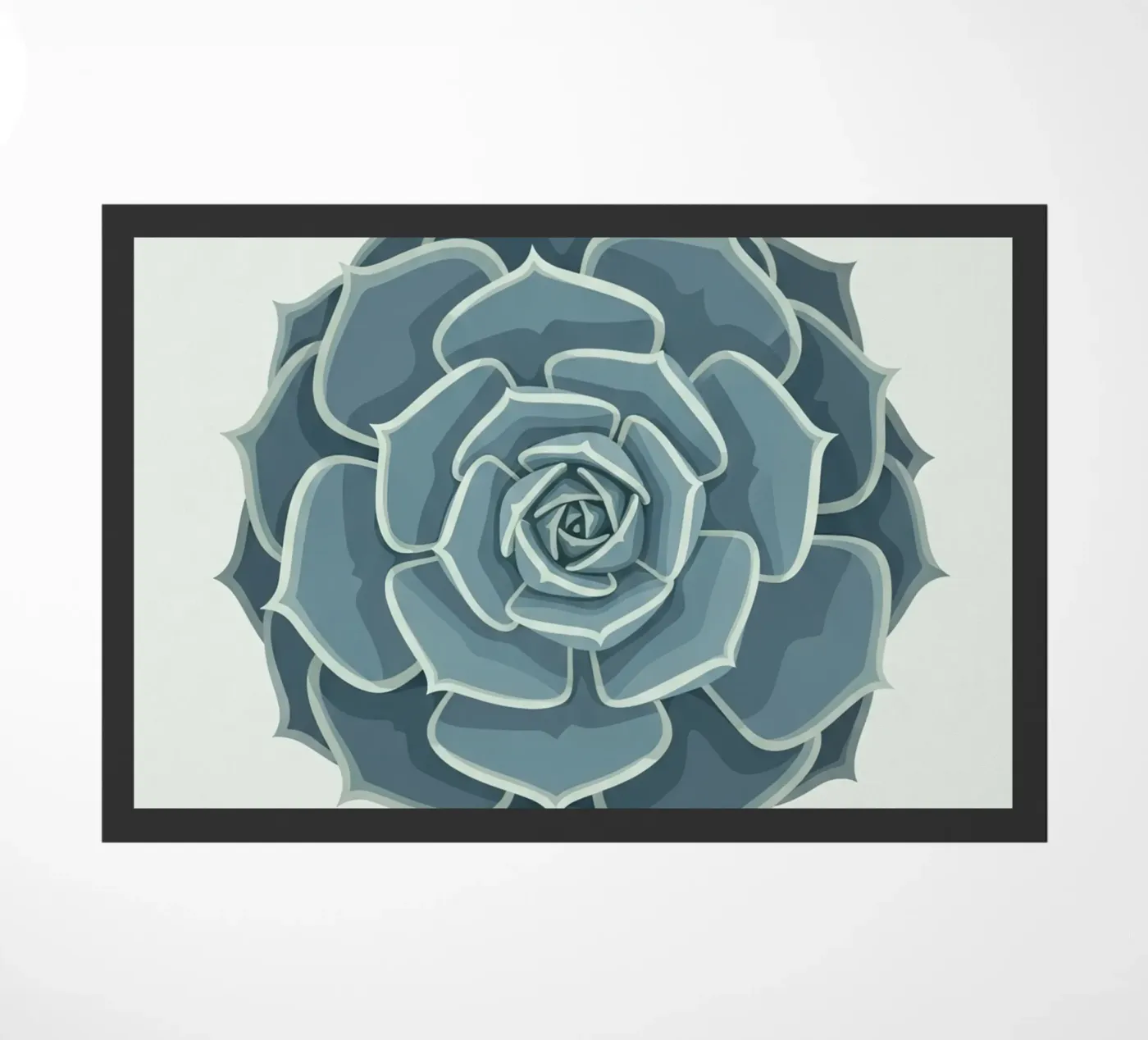 Rosetta succulenta blu zerbino da FlatPrint Studio