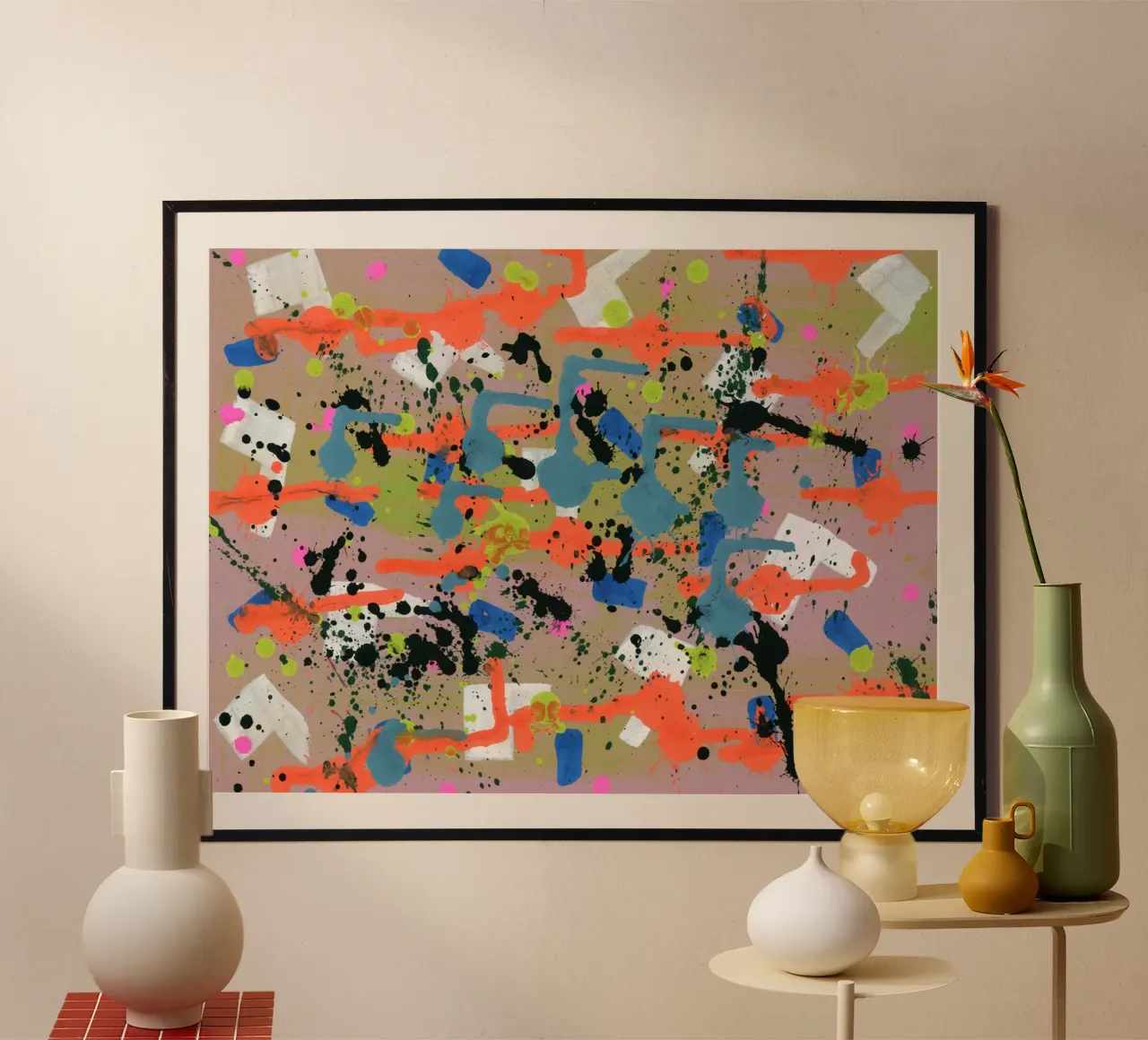Andare avanti poster con telaio in plastica da gtobonart
