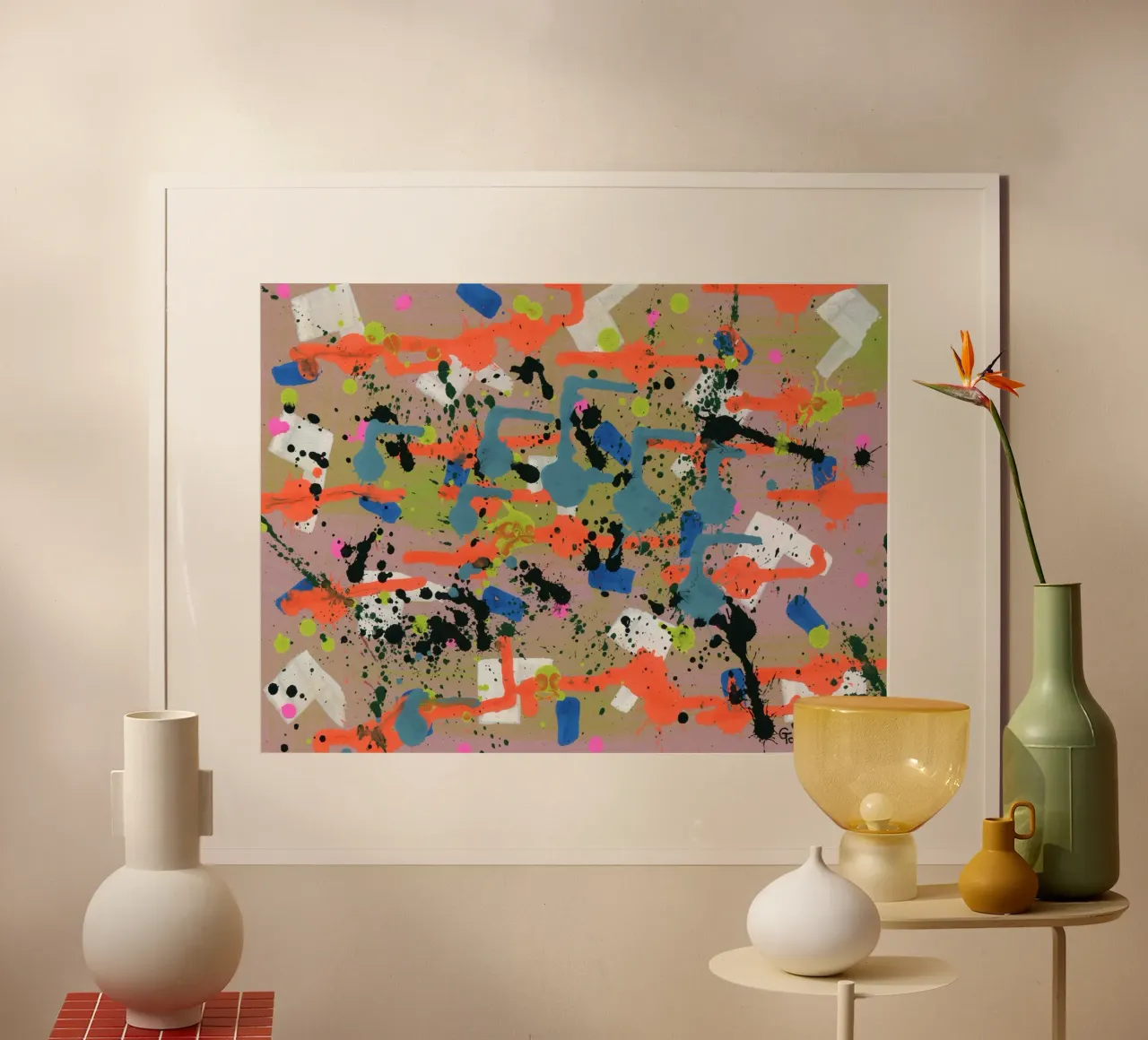 Andare avanti poster con telaio in plastica da gtobonart