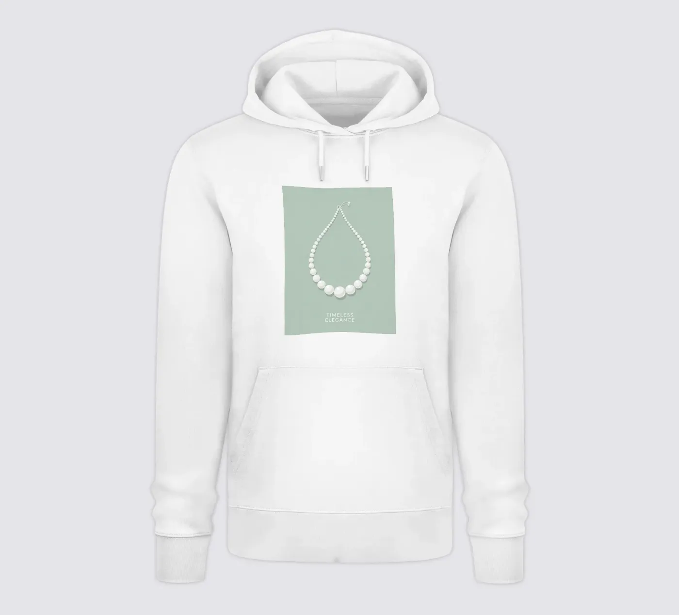 Eleganza senza tempo felpa con cappuccio da FlatPrint Studio