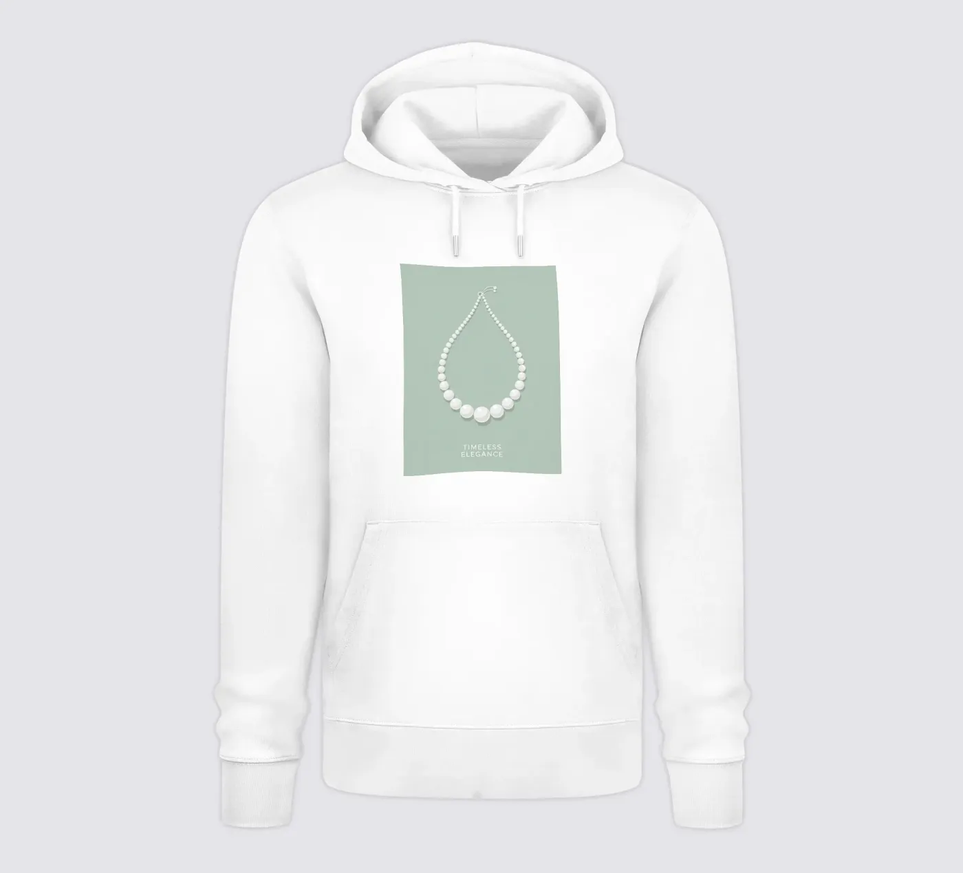 Eleganza senza tempo felpa con cappuccio da FlatPrint Studio
