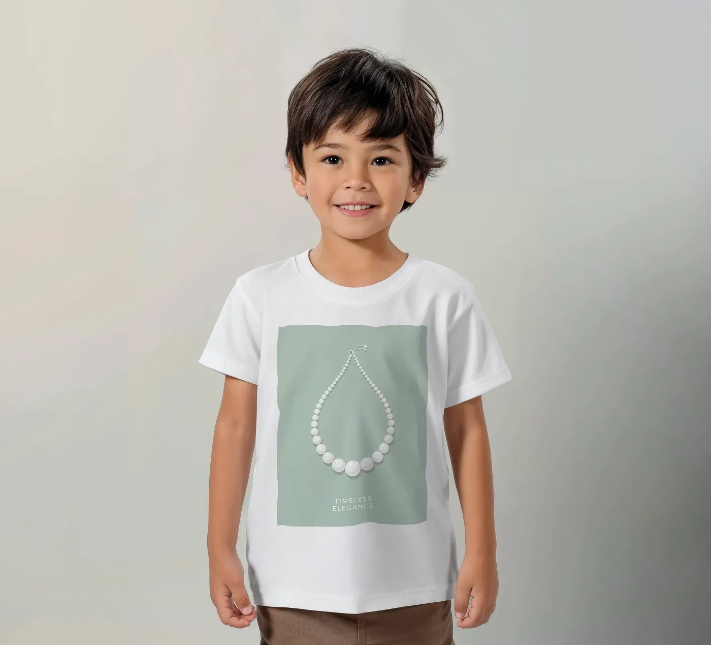 Eleganza senza tempo t-shirt bambini da FlatPrint Studio