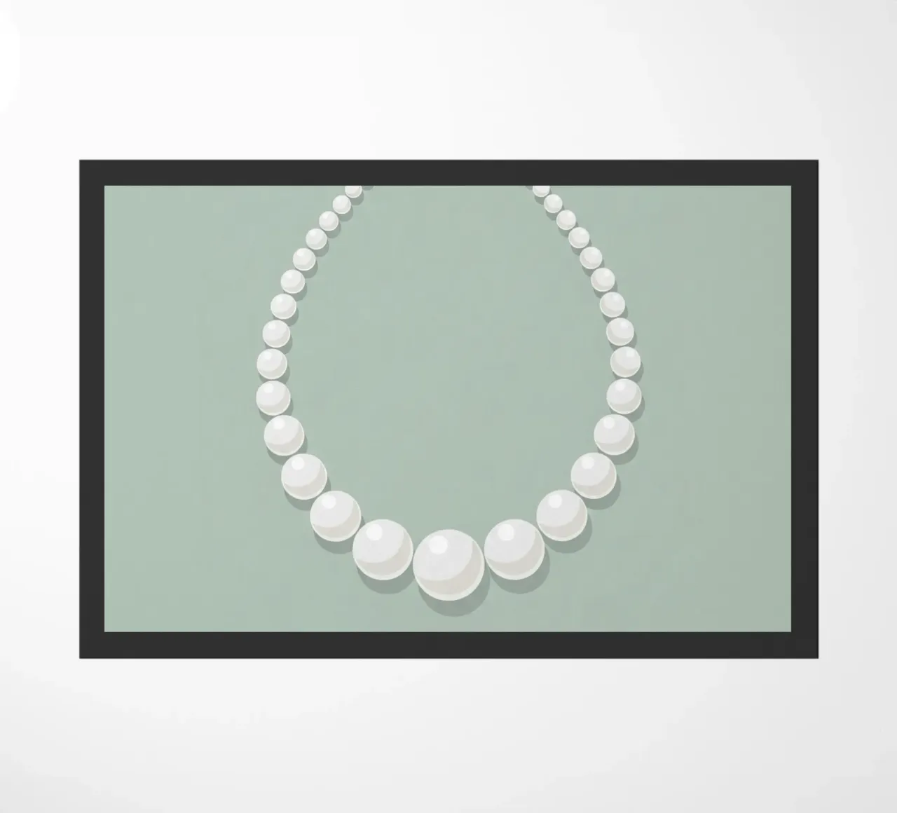 Timeless Elegance deurmat van FlatPrint Studio