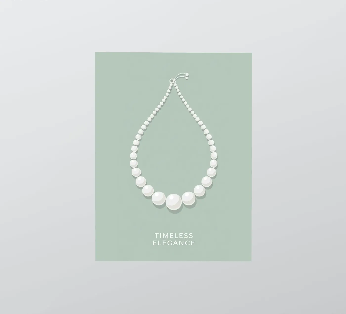 Tijdloze elegantie sticker van FlatPrint Studio