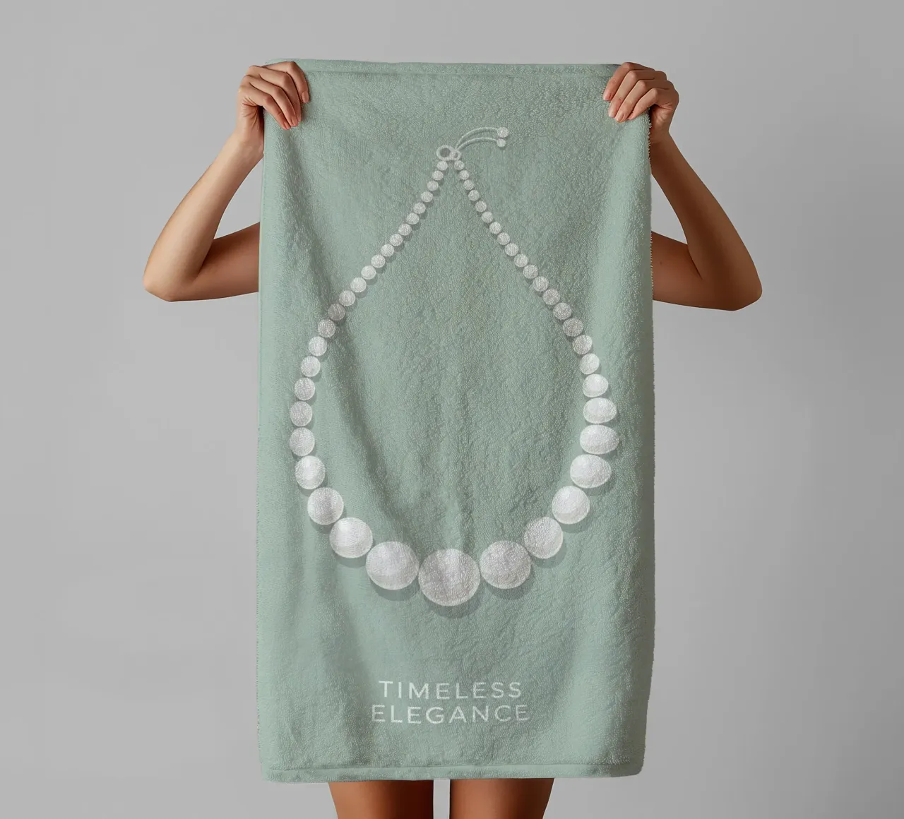 Timeless Elegance towel by FlatPrint Studio