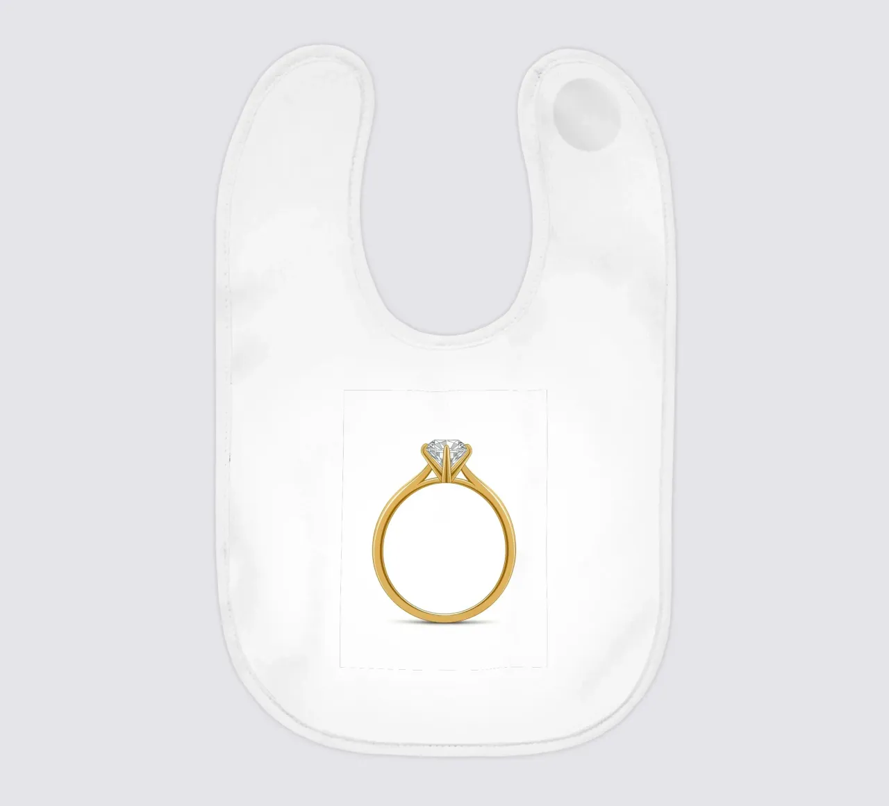 Diamond Solitaire Ring bavaglino da FlatPrint Studio