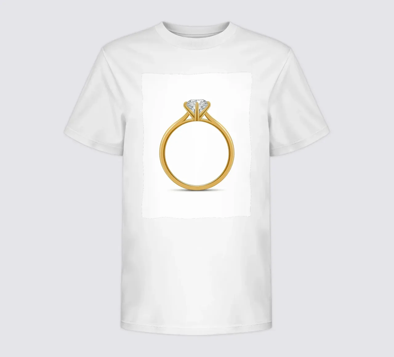 Diamond Solitaire Ring t-shirt bambini da FlatPrint Studio