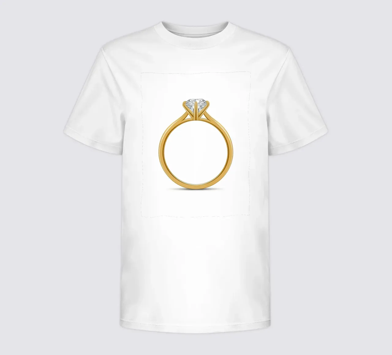 Diamond Solitaire Ring t-shirt bambini da FlatPrint Studio
