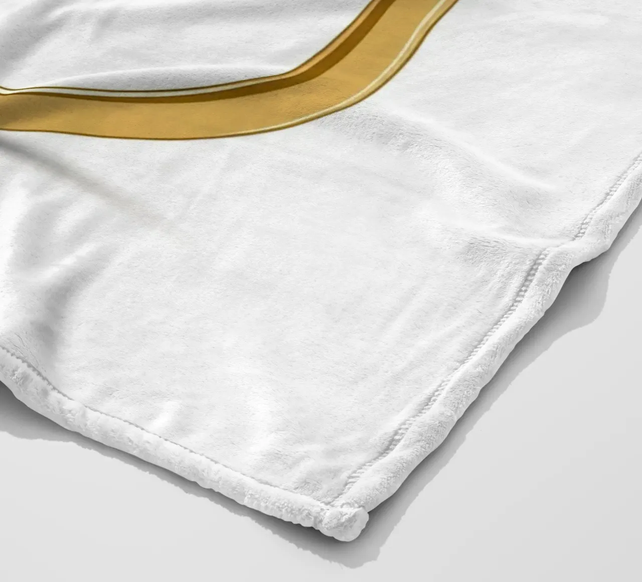 Diamanten solitaire ring fleecedeken van FlatPrint Studio