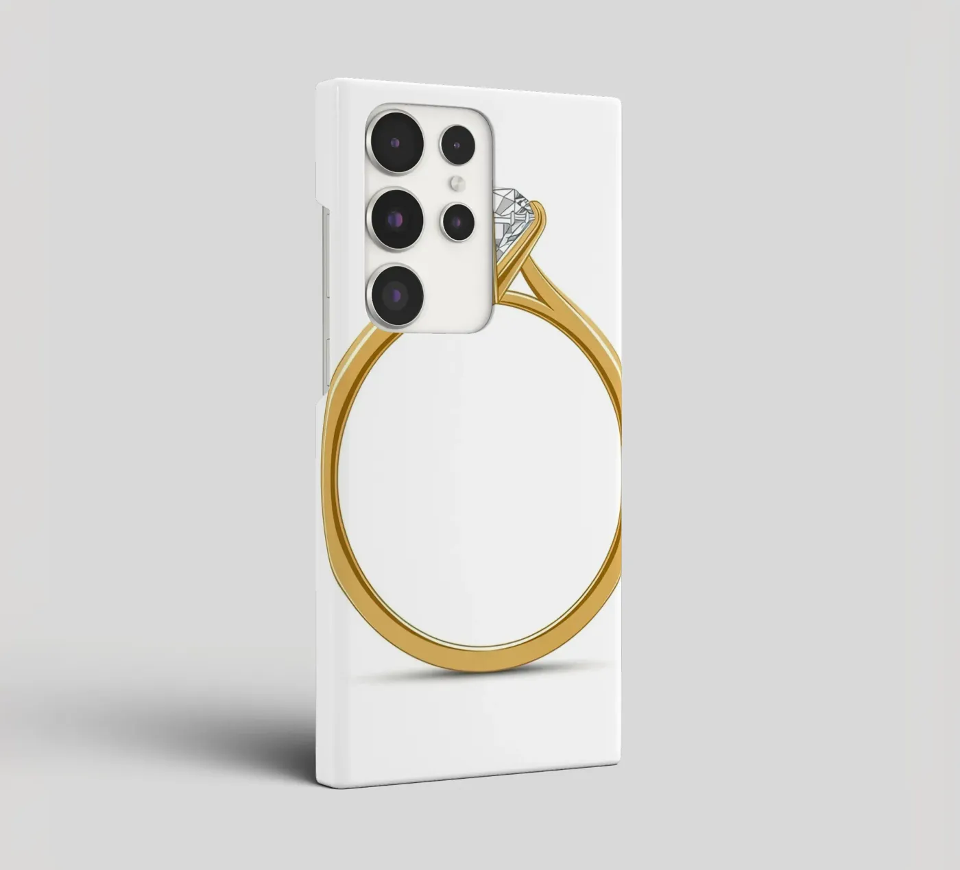 Anello solitario con diamante cover samsung da FlatPrint Studio