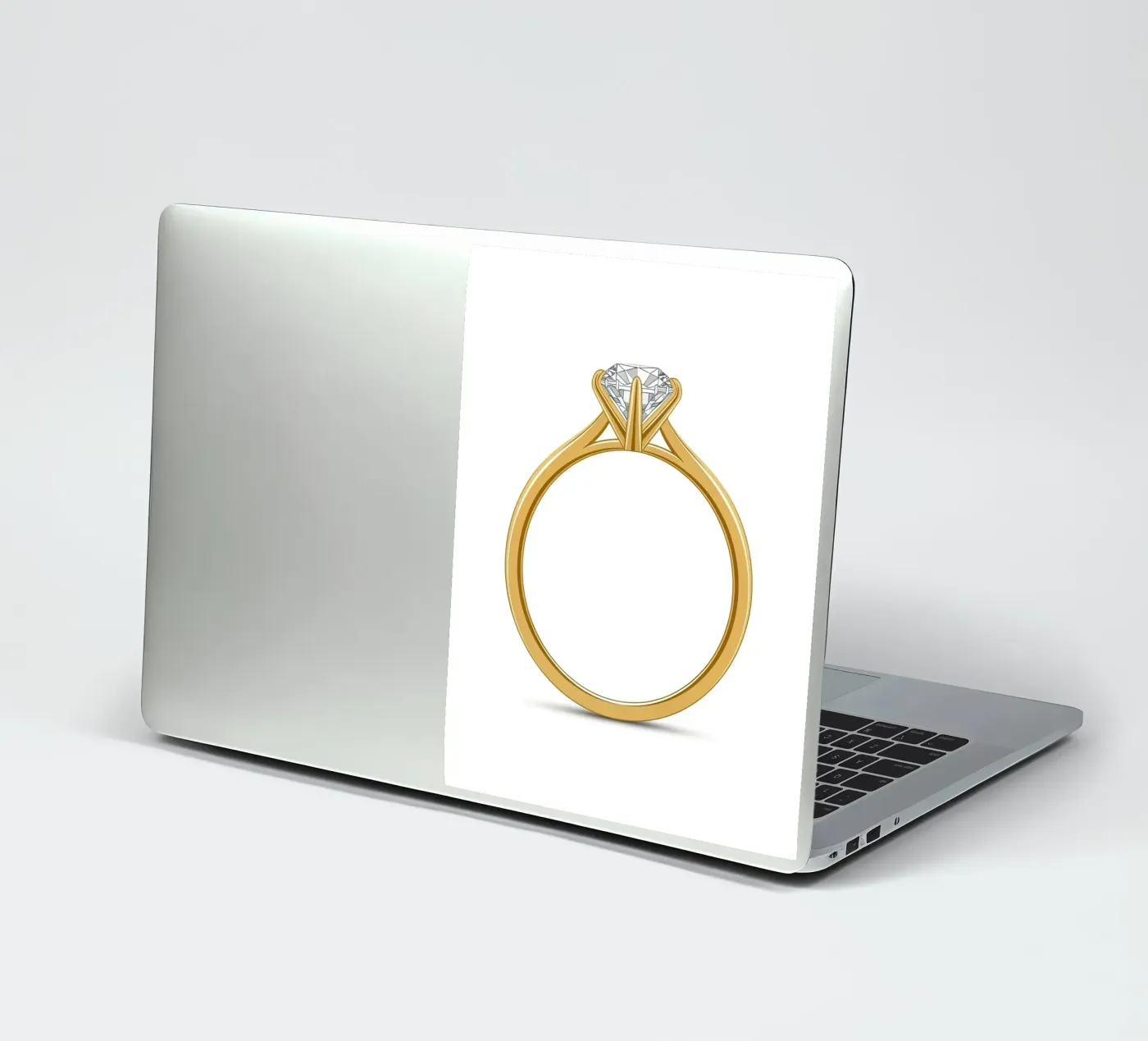 Diamond Solitaire Ring sticker by FlatPrint Studio