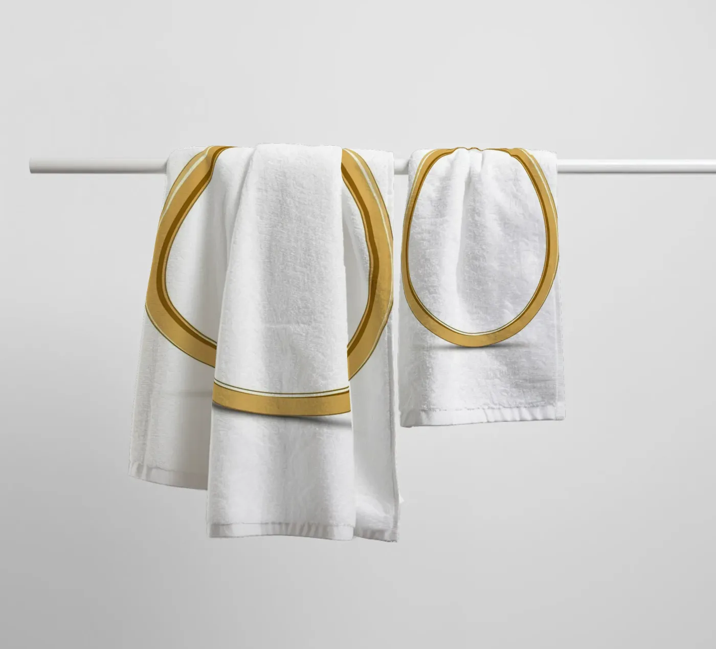 Diamond Solitaire Ring towel by FlatPrint Studio