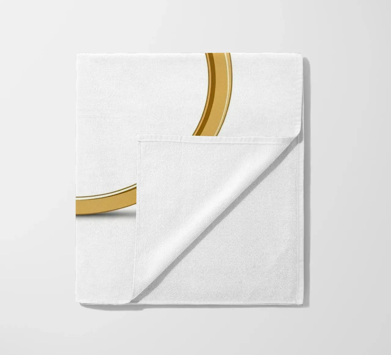 Diamanten solitaire ring strandhanddoek van FlatPrint Studio